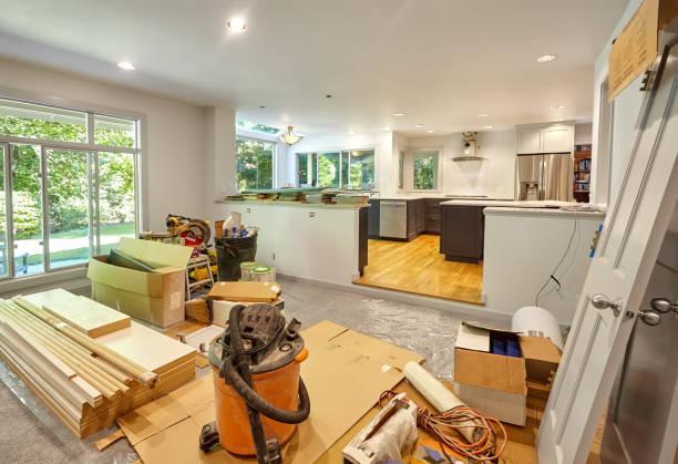 Professional Kitchen Island Installation technician working in Dayton, OH